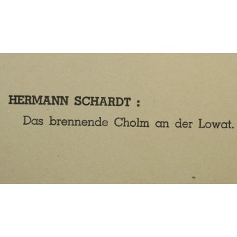 Maler im Osten, Hermann Schardt: Das brennende Cholm an der Lowat. Espenlaub militaria